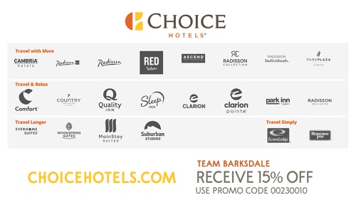 SAVE 15% on your Choice Hotels stay